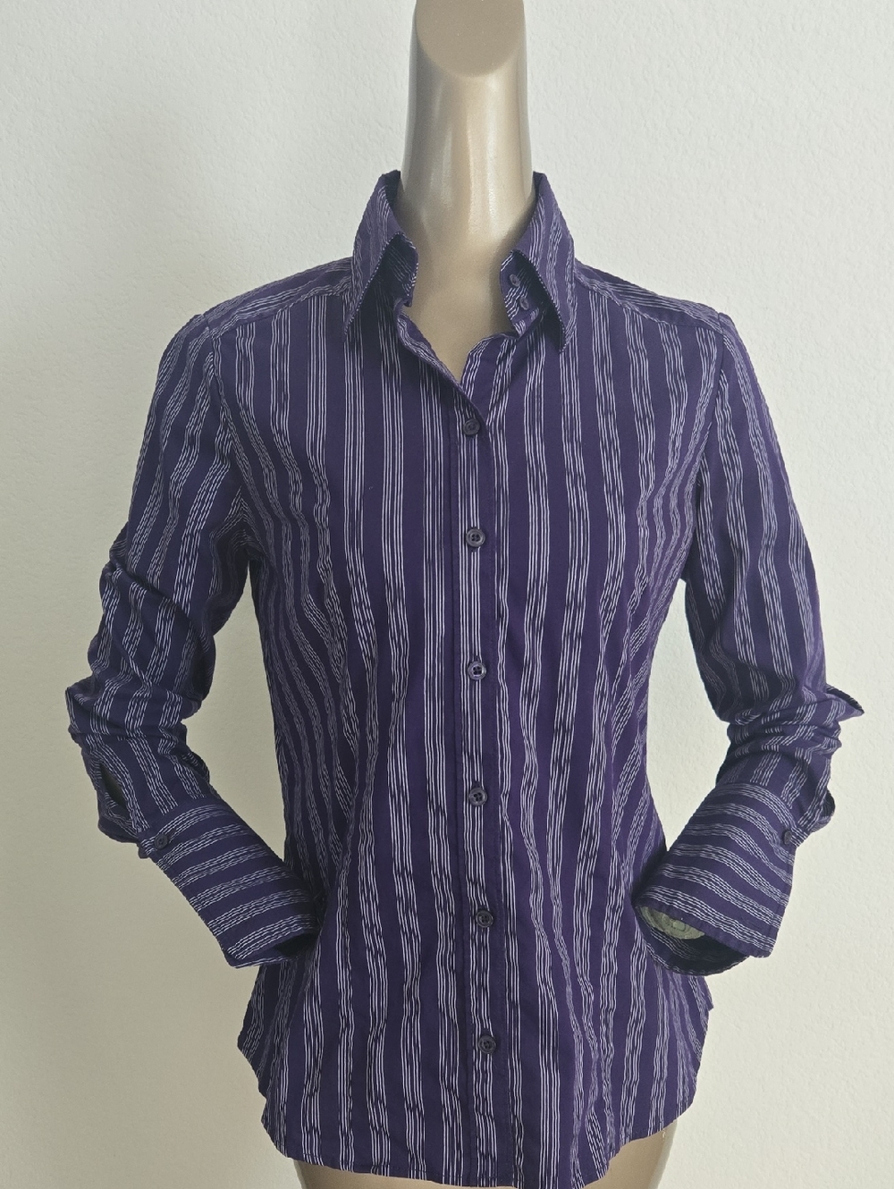 New York & Company Pinstripe Top